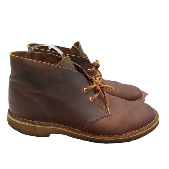 Clarks Other - Clarks Chukka Boots Mens Size 9 Brown Desert Leather 11826